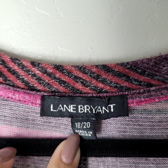 Lane Bryant Striped Long sleeve Blouse - Picture 7 of 8